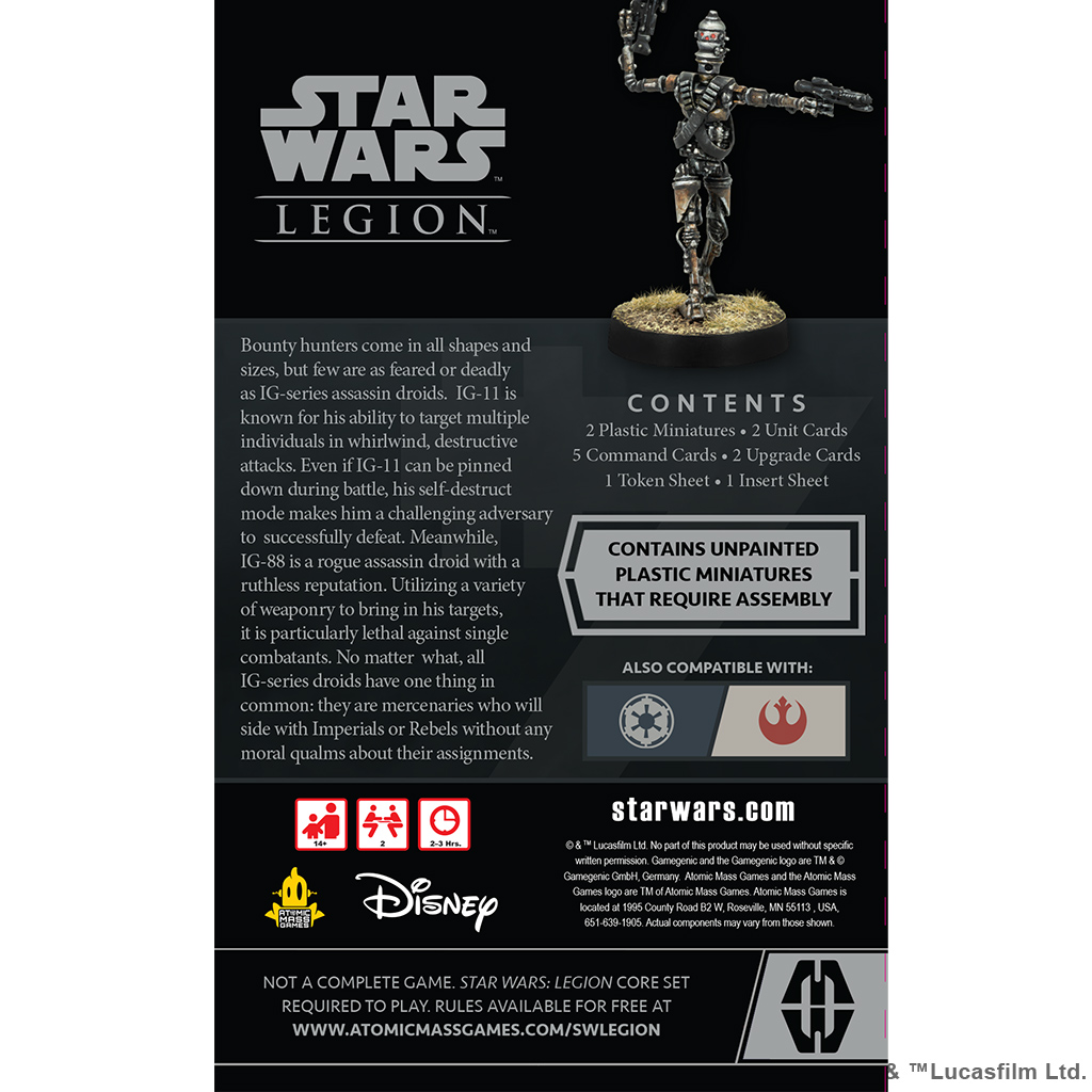 Star Wars : Legion - IG-Series Assassin Droid Operative Expansion